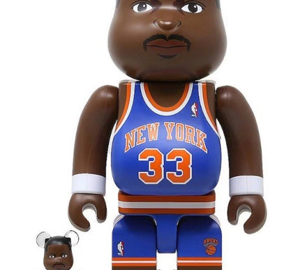 BE@RBRICK Patrick Ewing 100% 400% Medicom Toy NBA NEW YORK Basketball  brand new