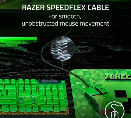 Razer Cobra Minecraft Edition - Lightweight Wired Gaming Mouse - 8500 DPI Sen...