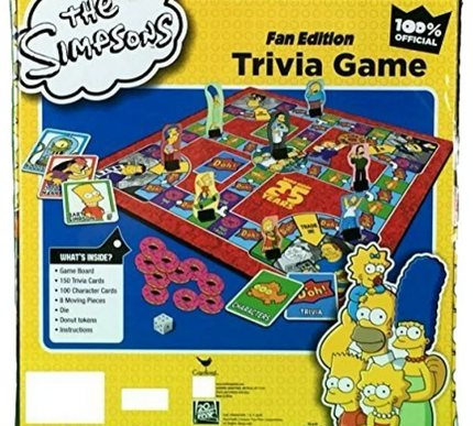 NEW The Simpsons Fan Edition 25th Anniversary Trivia Board Game Cardinal Sealed