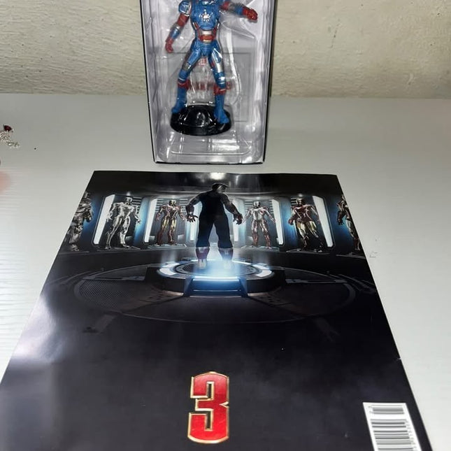 Iron Patriot #23 Marvel Movie Hand painted Eaglemoss figurine with magazine 
