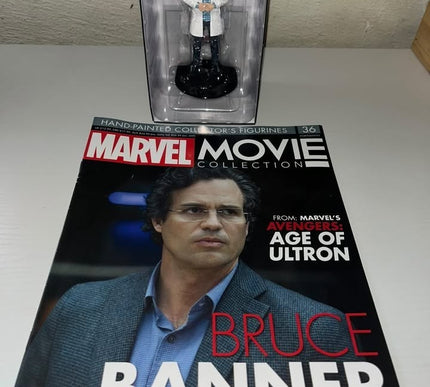 Bruce Banner #36  Marvel Movie Hand painted Eaglemoss figurine with magazine 