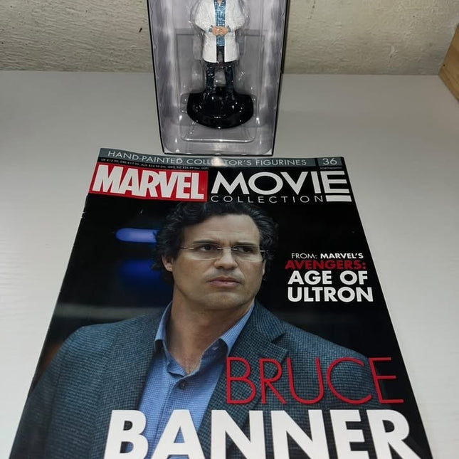 Bruce Banner #36  Marvel Movie Hand painted Eaglemoss figurine with magazine 