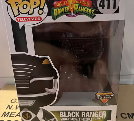 Black ranger #411 Power Rangers Funko Pop! vinyl (damaged)