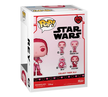 Star Wars - Rey - Valentines Edition - #588 - Pop! Vinyl + free case