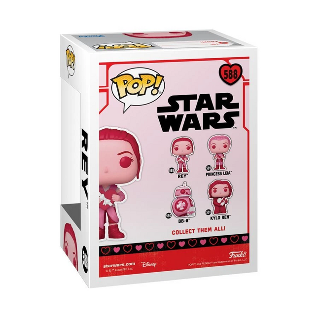 Star Wars - Rey - Valentines Edition - #588 - Pop! Vinyl + free case