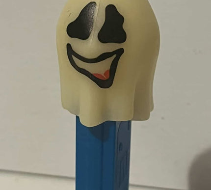 Rare PEZ Dispenser Vintage Ghost With Blue Base 1998 Halloween