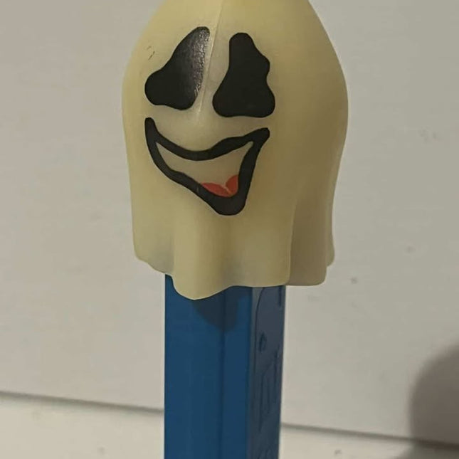 Rare PEZ Dispenser Vintage Ghost With Blue Base 1998 Halloween