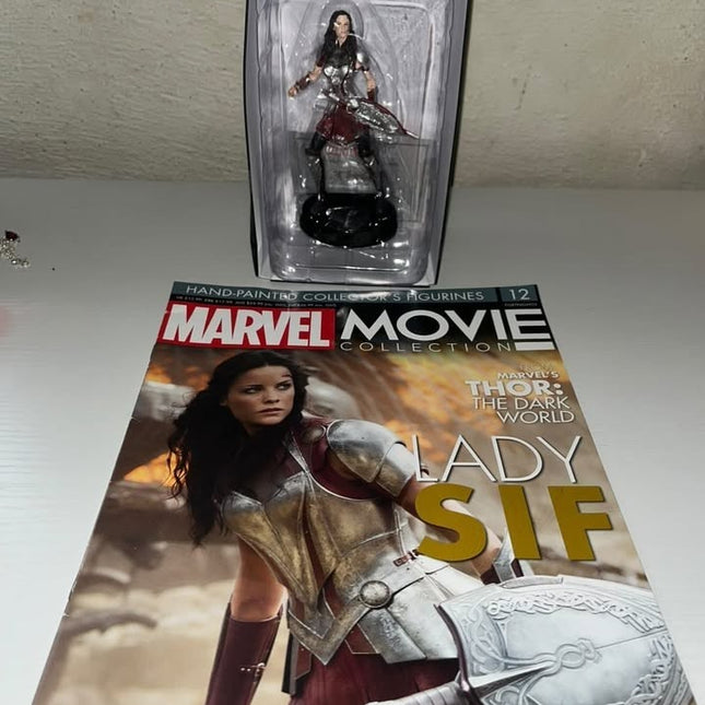 Lady Sif #12 Marvel Movie Hand painted Eaglemoss figurine with magazine 