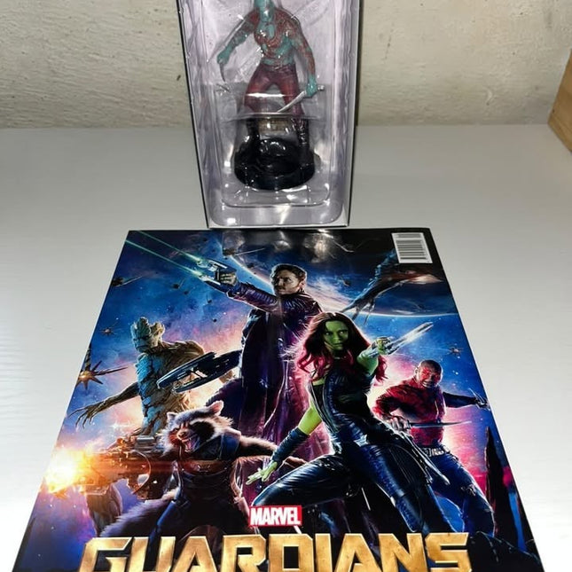 Drax #09 guardians of the galaxy Hand painted Eaglemoss figurine with magazine 