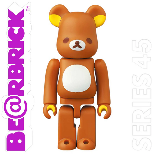 Medicom Bearbrick Series 45 Cute Rilakkuma Bear Be@rbrick 100% Brown