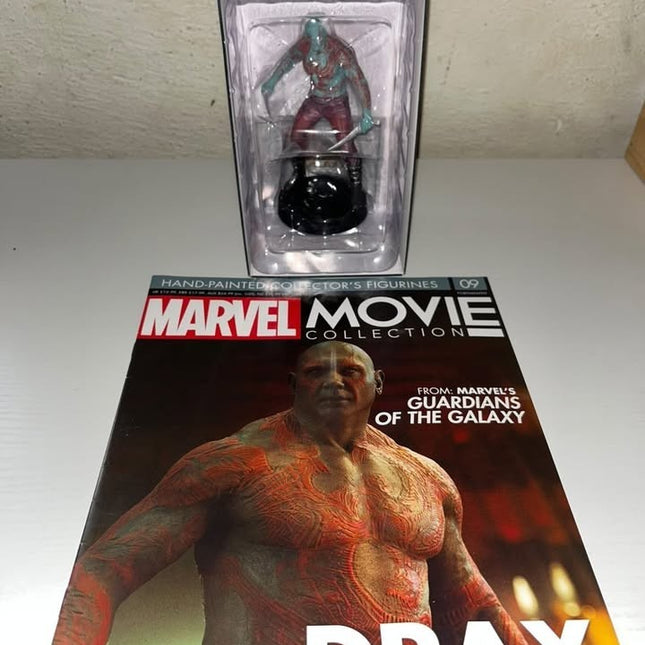 Drax #09 guardians of the galaxy Hand painted Eaglemoss figurine with magazine 