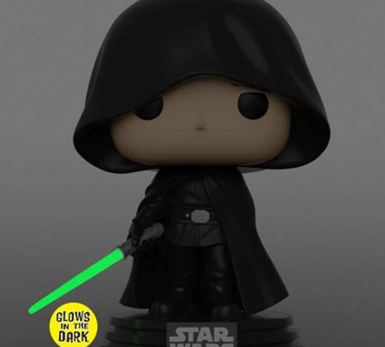 Luke Skywalker (Glow) 501 ~ Star Wars: The Mandalorian ~ Funko Pop Vinyl ~ GITD