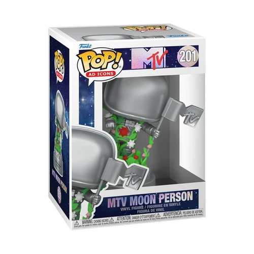 MTV MOON MAN #201 Metallic Funko Pop! Vinyl Figure 