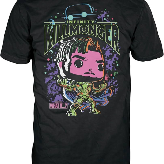 Funko Pop Marvel Studios What If Tees Killmonger & Shirt - MEDIUM