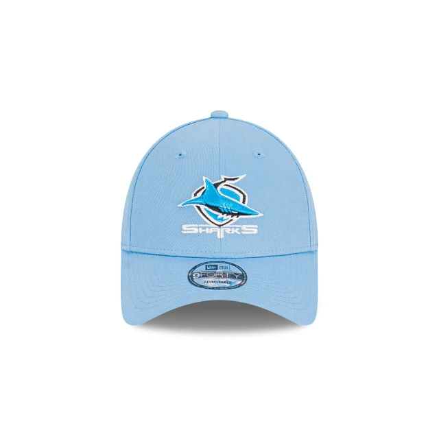 Cronulla Sutherland Sharks Official Team Colours 9FORTY Cloth Strap OSFM