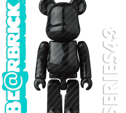 Medicom Be@rbrick Series 43 / 100% / Pattern / Carbon Fiber