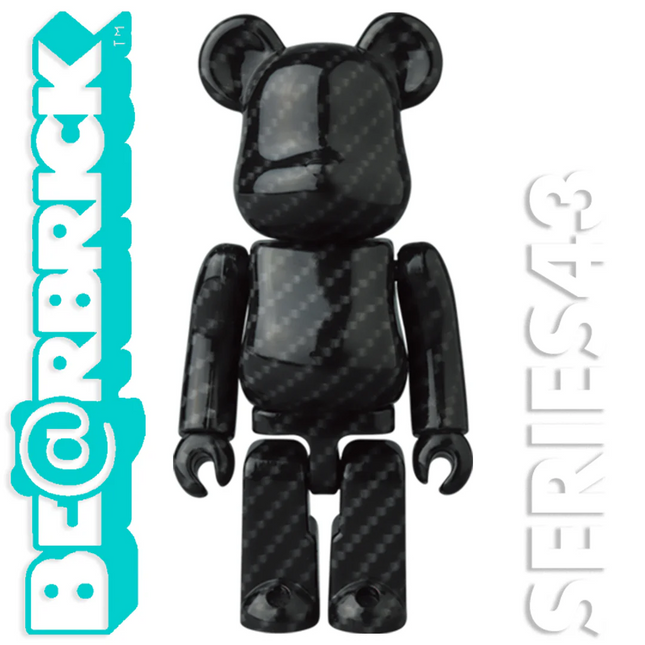 Medicom Be@rbrick Series 43 / 100% / Pattern / Carbon Fiber
