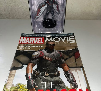 The Falcon #44 Marvel Movie Hand painted Eaglemoss figurine with magazine 