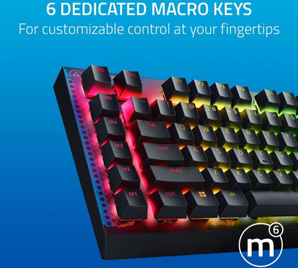 Razer BlackWidow V4 X Mechanical Gaming Keyboard (Yellow Switch) - Fortnite