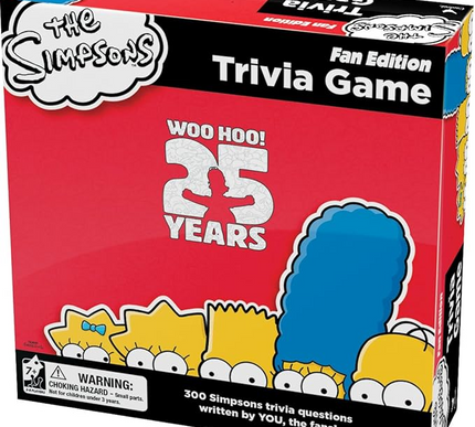 NEW The Simpsons Fan Edition 25th Anniversary Trivia Board Game Cardinal Sealed