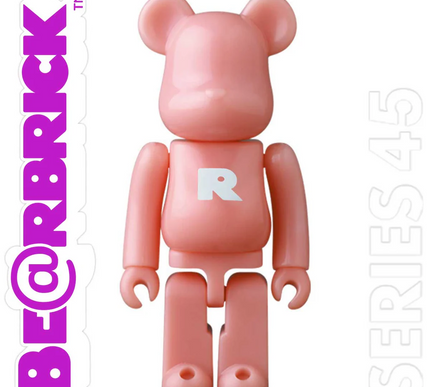 Bearbrick 100% Be@rbrick Series 45 S45 Basic Alphabet Letter Small R with Card