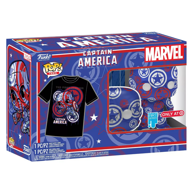 Captain America: Civil War - Artist Series Funko Pop! Vinyl & T-Shirt - SMALL