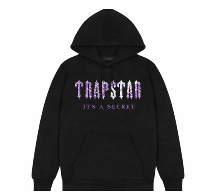 Trapstar Decoded Paisley Monochrome Edition Hoodie - Purple - Medium