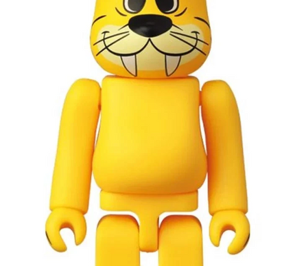 Medicom Be@rbrick 100% Series 45 Animal Flintstone Baby Puss Art Toy Bearbrick
