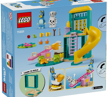 LEGO Bluey Playground Fun with Bluey and Chloe Preschool Toy Building Kit 11201