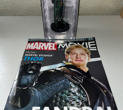 Fandral #53 THOR Marvel Movie Hand painted Eaglemoss figurine with magazine 