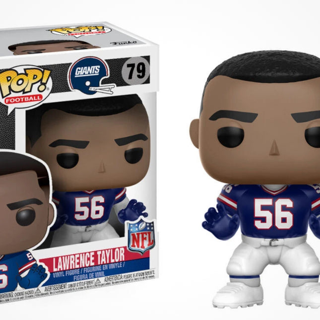 Lawrence Taylor #79 sports Funko Pop! vinyl figure + free case