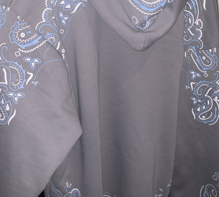 hoodrich motif grey paisley hoodie - XXL