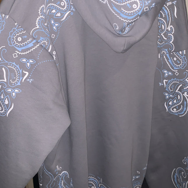 hoodrich motif grey paisley hoodie - XXL