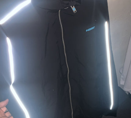 Nautica zip up woven reflective jacket size - M