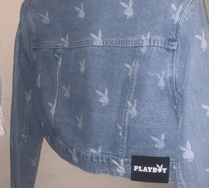 Playboy womens denim button up jacket Size - Medium