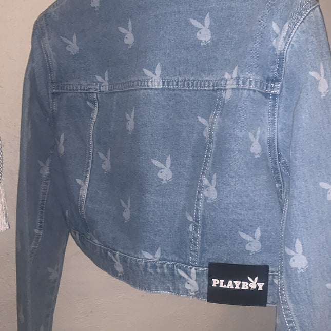 Playboy womens denim button up jacket Size - Medium