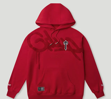 Trapstar x GEEDUP Handstyle x Irongate Hoodie Red LARGE