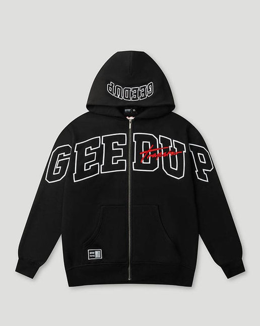 GEEDUP x Trapstar Signature Jacket Black/White/Red Size - Large