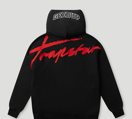 GEEDUP x Trapstar Signature Jacket Black/White/Red Size - Large
