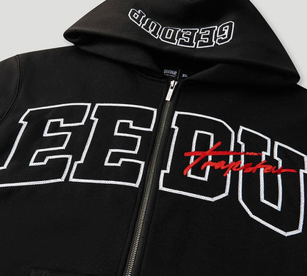 GEEDUP x Trapstar Signature Jacket Black/White/Red Size - Large
