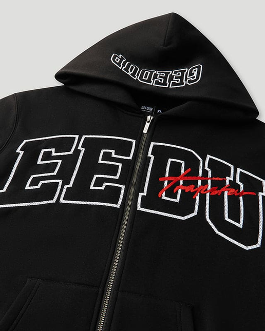 GEEDUP x Trapstar Signature Jacket Black/White/Red Size - Large
