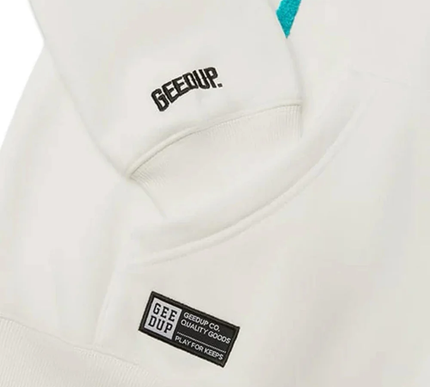 Geedup Handstyle x Foot Locker Hoodie 'White / Aqua / Turbo Green'