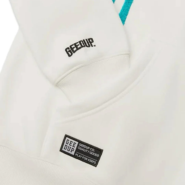 Geedup Handstyle x Foot Locker Hoodie 'White / Aqua / Turbo Green'
