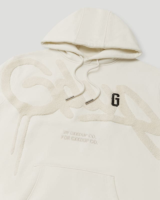 GEEDUP Handstyle/G Hoodie Butter Cream