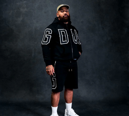 G.D.U.P Zip Hoodie Black/White hoodie Size - Large