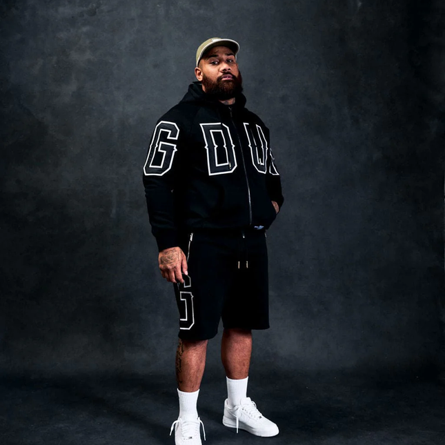 G.D.U.P Zip Hoodie Black/White hoodie Size - Large
