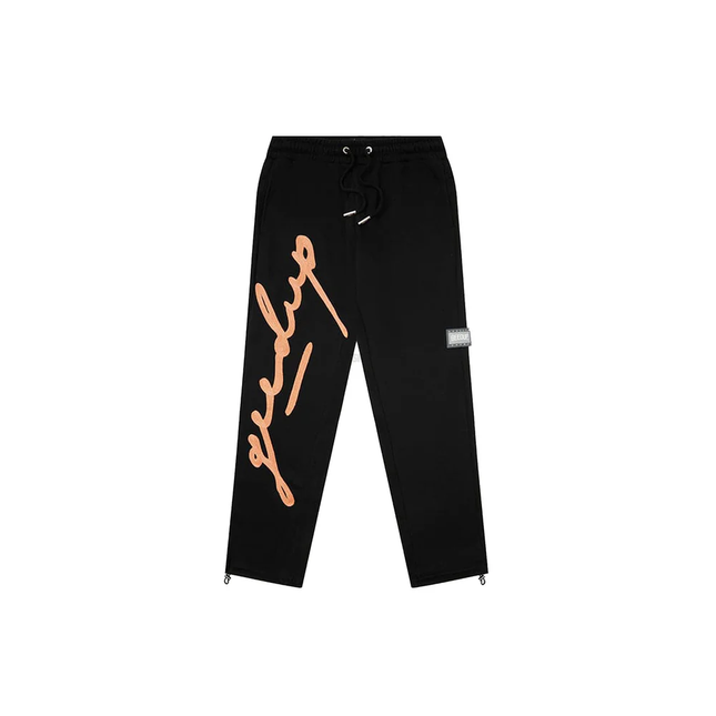 Geedup Signature Trackpants 'Black / Peach' (2024) Size - Large