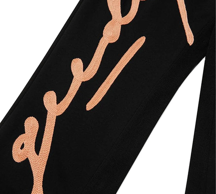Geedup Signature Trackpants 'Black / Peach' (2024) Size - Large