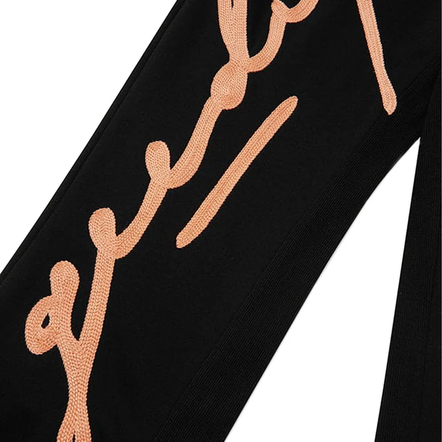 Geedup Signature Trackpants 'Black / Peach' (2024) Size - Large