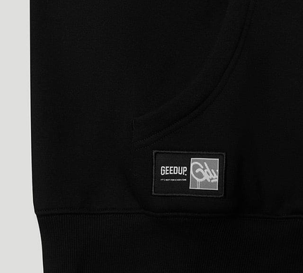 GEEDUP Team Logo Script Hoodie Black/Dusty Pink Size - Large